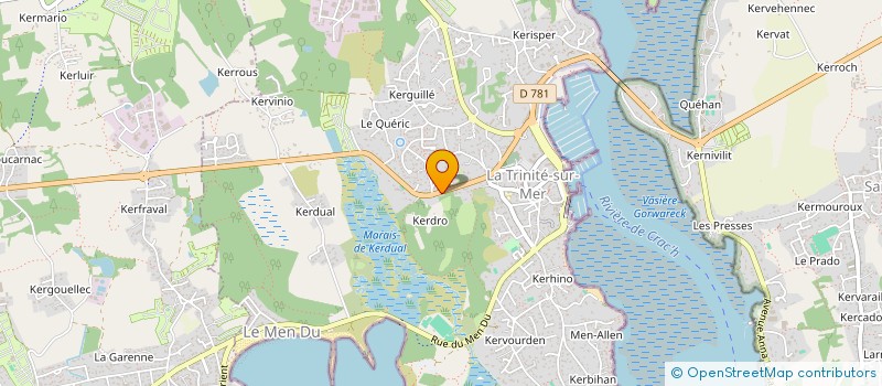 localisation de l'entreprise MONSIEUR CHARLES GASTINEAU  LA TRINITE-SUR-MER