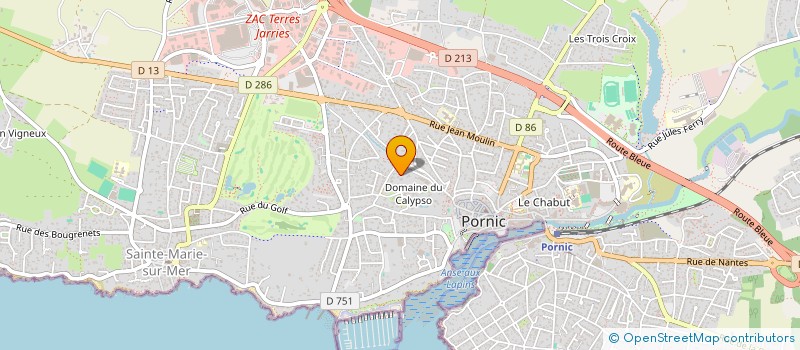 localisation de l'entreprise MONSIEUR CHARLES GAUTIER  PORNIC