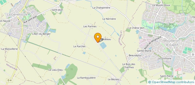 localisation de l'entreprise MONSIEUR CHARLES GAUVREAU à LA GENETOUZE