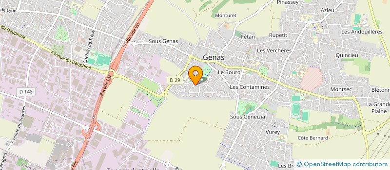 localisation de l'entreprise MONSIEUR CHARLES GEHANT  GENAS