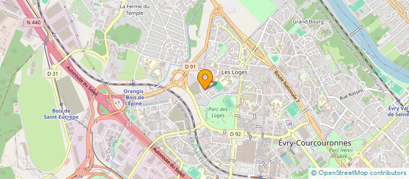 localisation de l'entreprise MONSIEUR CHARLES GERBAUD  EVRY-COURCOURONNES