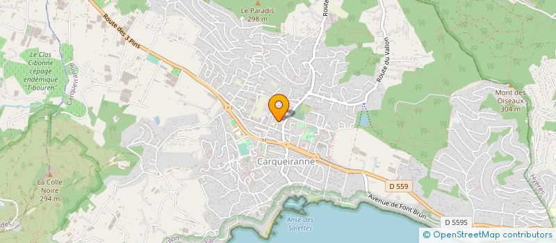 localisation de l'entreprise MONSIEUR CHARLES GHIO  CARQUEIRANNE