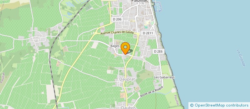 localisation de l'entreprise MONSIEUR CHARLES GHIRINGHELLI  PAUILLAC