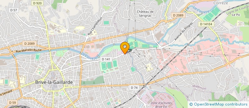 localisation de l'entreprise MONSIEUR CHARLES GILLARDEAU  BRIVE-LA-GAILLARDE