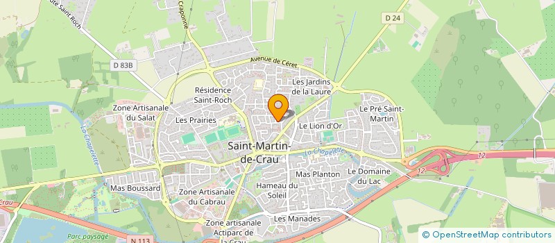 localisation de l'entreprise MONSIEUR CHARLES GIRAUD à SAINT MARTIN DE CRAU