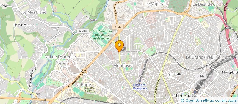 localisation de l'entreprise MONSIEUR CHARLES GOLFIER à LIMOGES