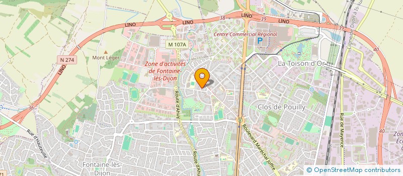 localisation de l'entreprise MONSIEUR CHARLES GONDARD à DIJON