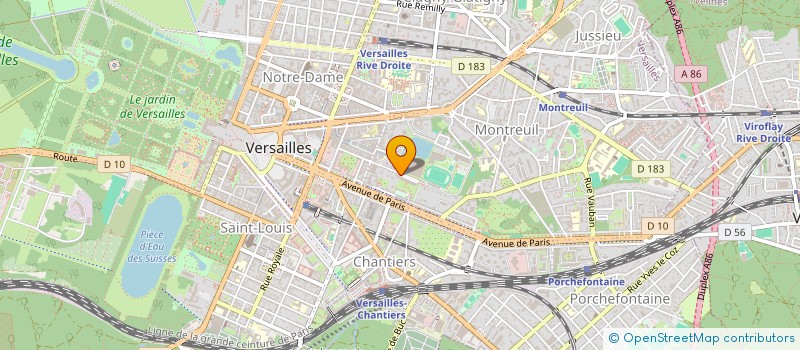 localisation de l'entreprise MONSIEUR CHARLES GORINS à VERSAILLES