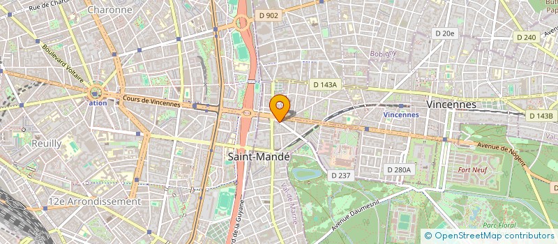 localisation de l'entreprise MONSIEUR CHARLES GOSSIOME à SAINT-MANDE
