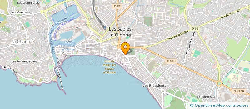 localisation de l'entreprise MONSIEUR CHARLES GOUPILLE  LES SABLES-D'OLONNE