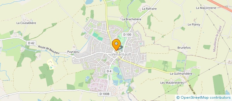 localisation de l'entreprise MONSIEUR CHARLES GOURAUD  VENANSAULT