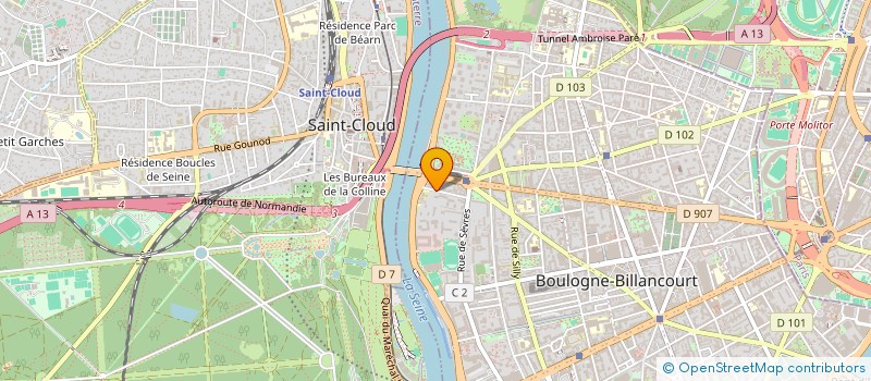 localisation de l'entreprise MONSIEUR CHARLES GOYHENECHE  BOULOGNE-BILLANCOURT