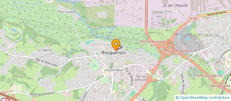 localisation de l'entreprise MONSIEUR CHARLES GRATON  BOUGUENAIS