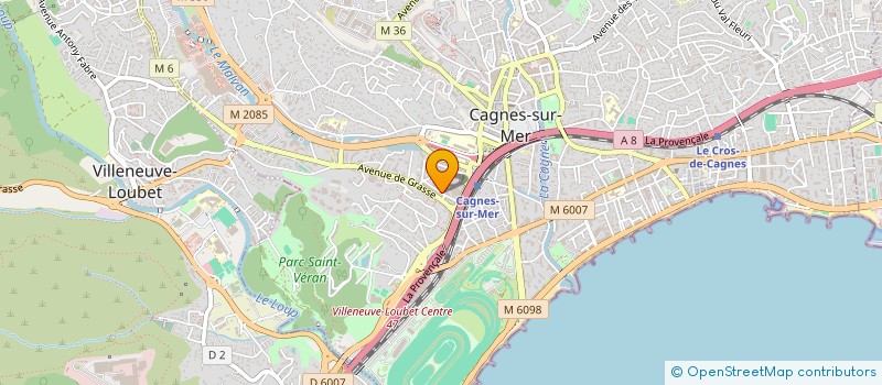 localisation de l'entreprise MONSIEUR CHARLES GRIBEL à CAGNES-SUR-MER