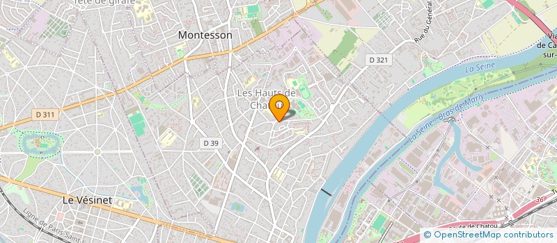 localisation de l'entreprise MONSIEUR CHARLES GROGNOT  CHATOU