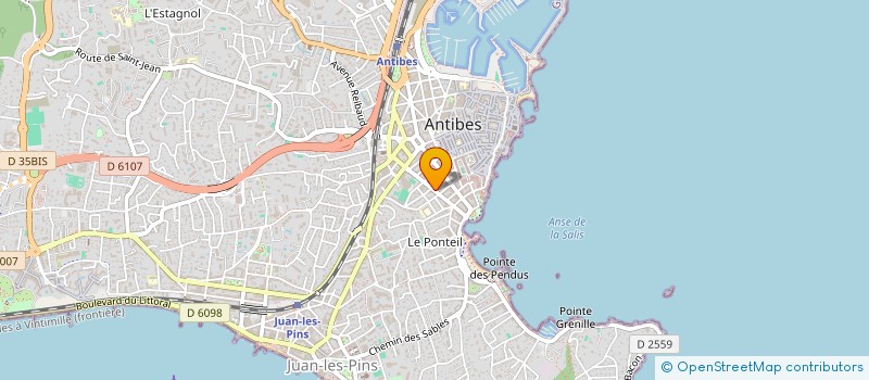 localisation de l'entreprise MONSIEUR CHARLES GUEUNIER  ANTIBES