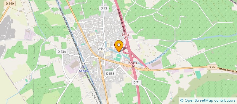 localisation de l'entreprise MONSIEUR CHARLES GUILLE  SENAS