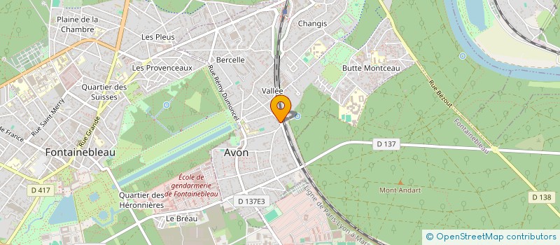 localisation de l'entreprise MONSIEUR CHARLES GUILLOT  AVON