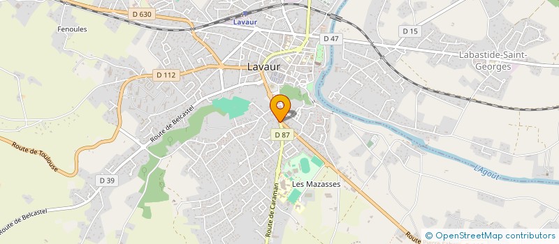 localisation de l'entreprise MONSIEUR CHARLES GUILLOU  LAVAUR