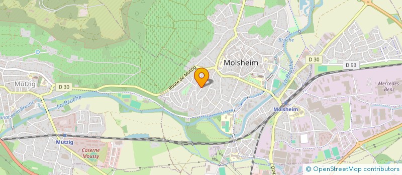 localisation de l'entreprise MONSIEUR CHARLES GUTFREUND  MOLSHEIM