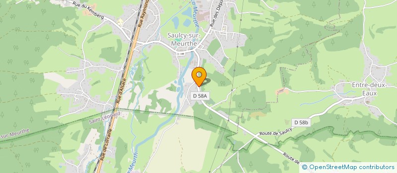 localisation de l'entreprise MONSIEUR CHARLES HAEDRICH  SAULCY-SUR-MEURTHE