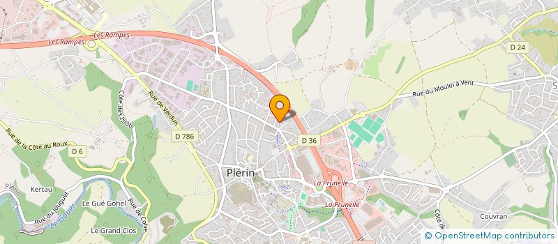 localisation de l'entreprise MONSIEUR CHARLES HAMON  PLERIN