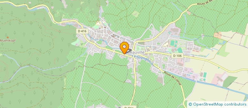 localisation de l'entreprise MONSIEUR CHARLES HANSJACOB  RIBEAUVILLE