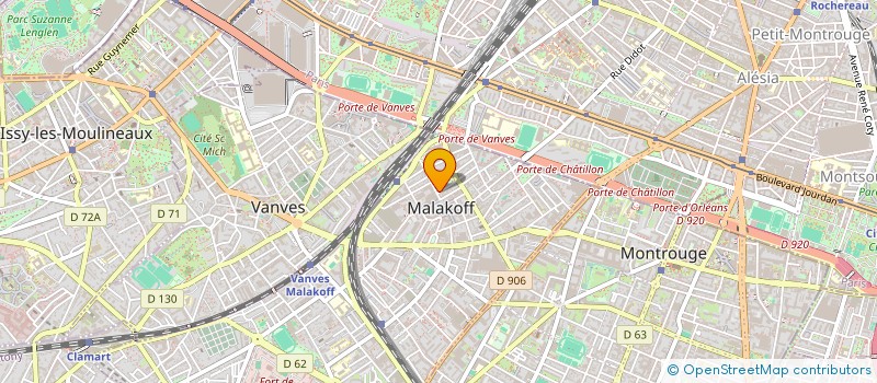 localisation de l'entreprise MONSIEUR CHARLES HASSELWEILER  MALAKOFF