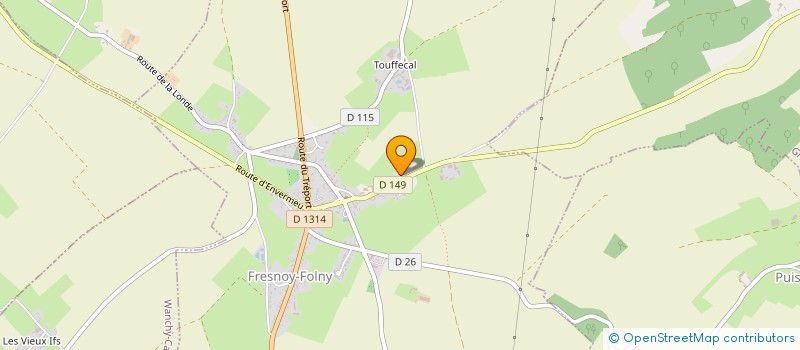 localisation de l'entreprise MONSIEUR CHARLES HEDDE  FRESNOY-FOLNY