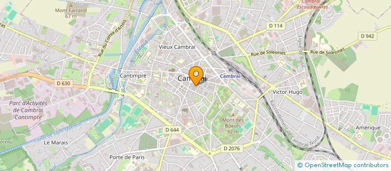 localisation de l'entreprise MONSIEUR CHARLES HENAUT  CAMBRAI