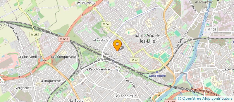 localisation de l'entreprise MONSIEUR CHARLES-HENRI COUSIN  LAMBERSART