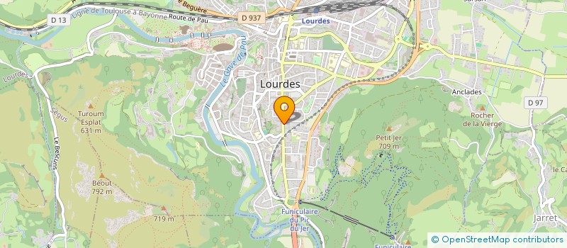 localisation de l'entreprise MONSIEUR CHARLES-HENRI DE CALONNE D'AVESNES  LOURDES