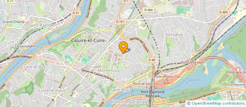 localisation de l'entreprise MONSIEUR CHARLES-HENRI DELGADO  CALUIRE-ET-CUIRE