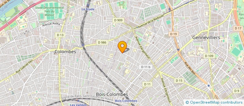 localisation de l'entreprise MONSIEUR CHARLES-HENRI GROS à BOIS COLOMBES