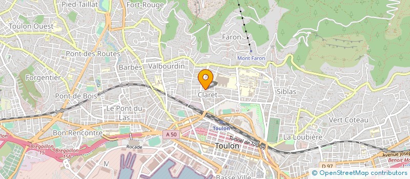 localisation de l'entreprise MONSIEUR CHARLES-HENRI GUITTON  TOULON