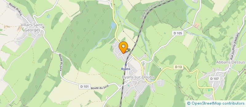 localisation de l'entreprise MONSIEUR CHARLES-HENRI KOELLER  BYANS-SUR-DOUBS