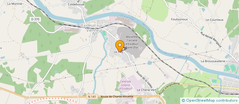 localisation de l'entreprise MONSIEUR CHARLES-HENRI LELEU à EXIDEUIL-SUR-VIENNE