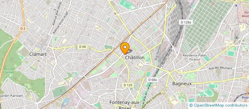 localisation de l'entreprise MONSIEUR CHARLES-HENRI LIZEE  CHATILLON