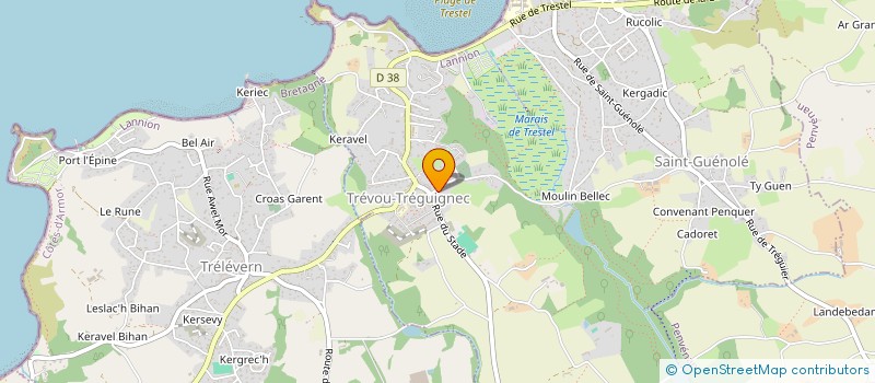 localisation de l'entreprise MONSIEUR CHARLES-HENRI PATERNOTTE  TREVOU-TREGUIGNEC