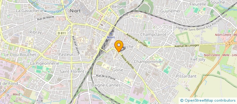 localisation de l'entreprise MONSIEUR CHARLES HENRI TEXIER à NIORT