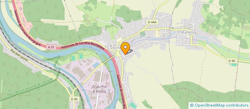 localisation de l'entreprise MONSIEUR CHARLES HENRY  CUSTINES