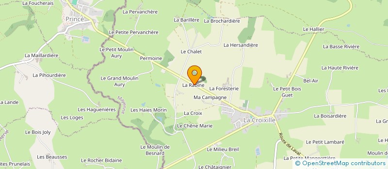 localisation de l'entreprise MONSIEUR CHARLES-HENRY BERTRAND  LA CROIXILLE