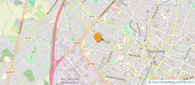 localisation de l'entreprise MONSIEUR CHARLES HENRY DANVIN  TOURCOING