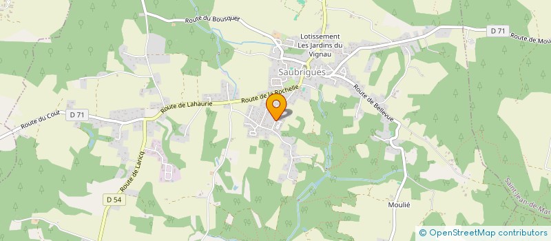 localisation de l'entreprise MONSIEUR CHARLES-HENRY GOUVERNAL  SAUBRIGUES