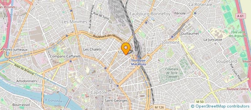 localisation de l'entreprise MONSIEUR CHARLES HERVE  TOULOUSE