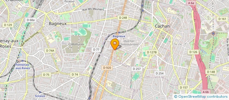 localisation de l'entreprise MONSIEUR CHARLES HERVIEUX  CACHAN