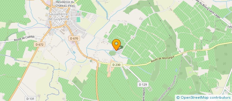 localisation de l'entreprise MONSIEUR CHARLES HESPEL  SAUVETERRE-DE-GUYENNE