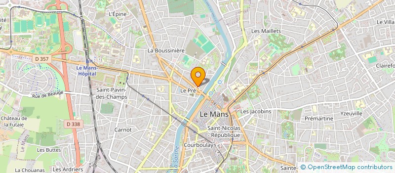 localisation de l'entreprise MONSIEUR CHARLES HIRAUX  LE MANS