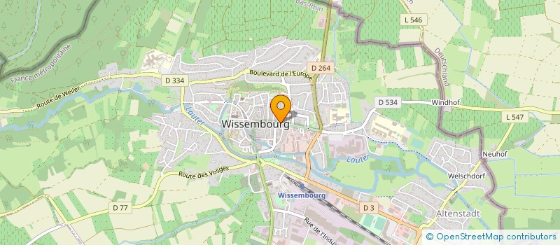 localisation de l'entreprise MONSIEUR CHARLES HITZIGER  WISSEMBOURG