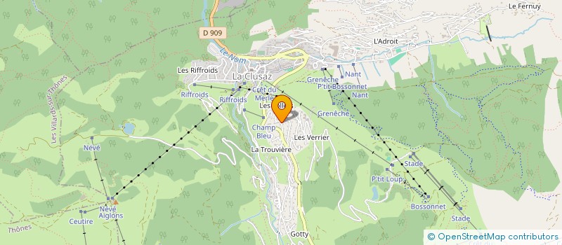 localisation de l'entreprise MONSIEUR CHARLES HONNYWILL à LA CLUSAZ